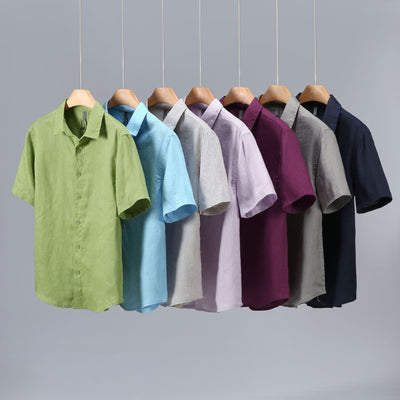 Camisa Casual de Manga Corta para Hombre