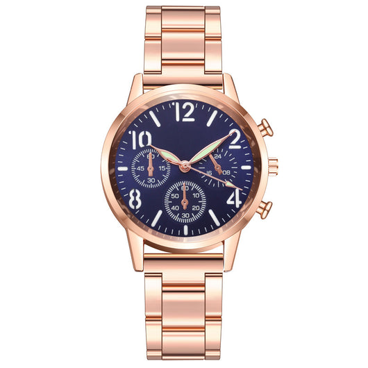 Reloj de Pulsera Luminoso Multifuncional para Mujer con Banda de Acero - Image 4