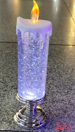 Vela LED Recargable con Cambio de Color y Brillo Glitter - Decoración Resistente al Agua - Image 20