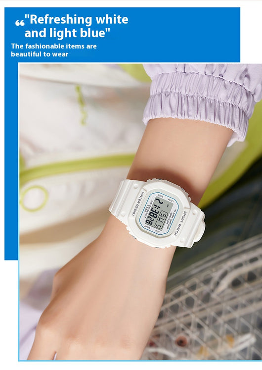 Reloj Digital Cuadrado Multicolor para Estudiantes - Image 15