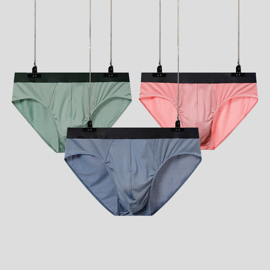 Calzoncillos Tipo Slip Negro Liso para Hombre