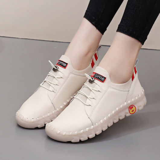 Zapatillas Blancas Casuales con Suela Elástica y Diseño Moderno - Image 12