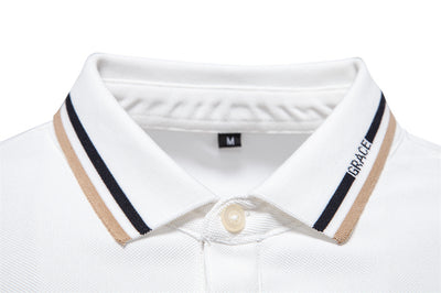 Polo Ejecutivo a Rayas con Cuello Clásico para Hombre - Image 17