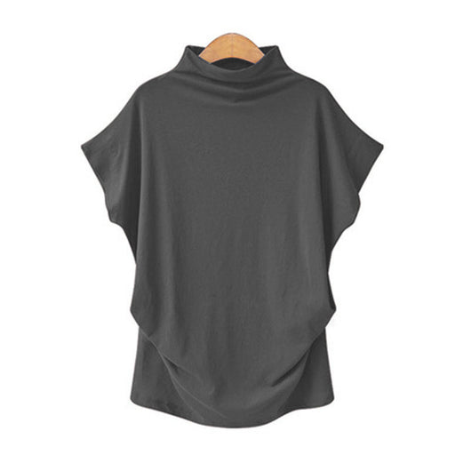 Blusa Cuello Alto con Mangas Murciélago - Image 19