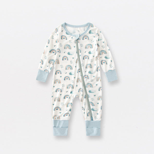 Pijama Enterizo para Bebé de Fibra de Bambú con Doble Cierre - Manga Larga Primavera Otoño - Image 5