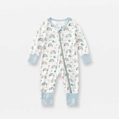 Pijama Enterizo para Bebé de Fibra de Bambú con Doble Cierre - Manga Larga Primavera Otoño - Image 5