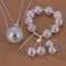 Dije de Plata Tridimensional Esfera - Joya Elegante Plateada