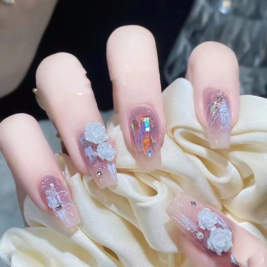 Pegatinas de Uñas Removibles Serie Camellia - Diseño Blindado - Image 2