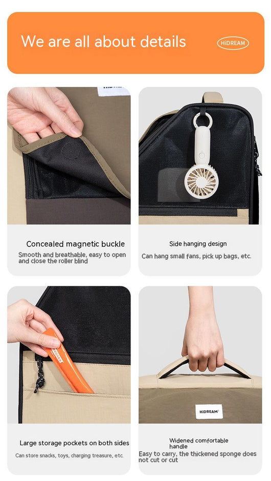 Mochila Transportadora Doble para Gatos con Diseño de Cápsula - Image 12