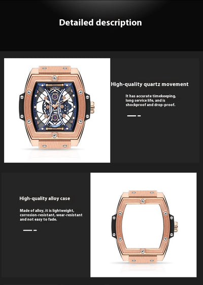 Reloj Deportivo Tonneau con Correa de Silicona y Esfera Luminosa - Image 13
