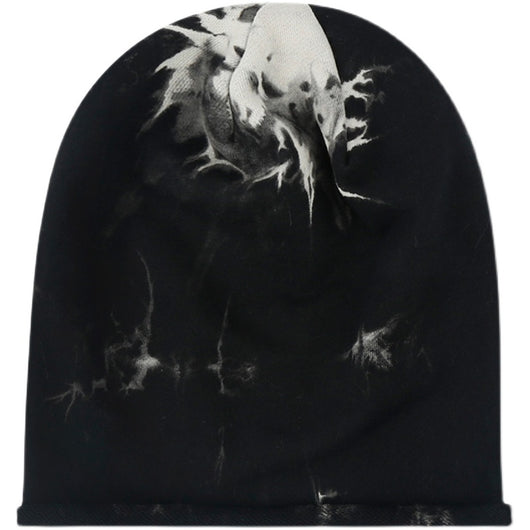 Gorro Tie-Dye de Felpa Negra para Hombre y Mujer - Otoño e Invierno - Image 15