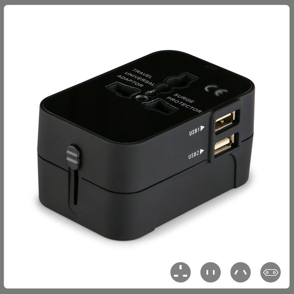Adaptador Universal de Viaje Multifunción - Enchufe de Conversión Internacional