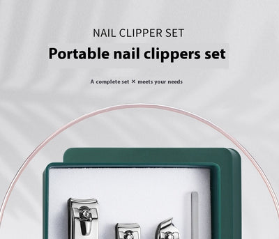 Kit de Cortaúñas Verde Oscuro Anti-salpicaduras con 4 Piezas - Image 32