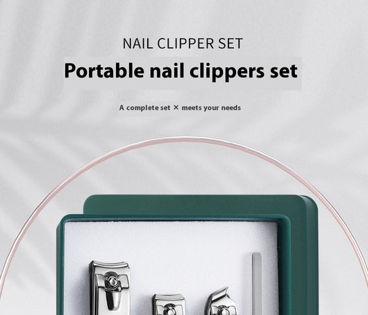 Kit de Cortaúñas Verde Oscuro Anti-salpicaduras con 4 Piezas - Image 32