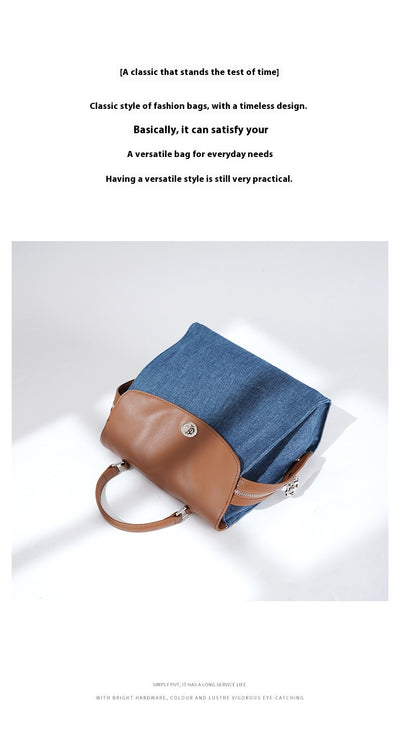 Mochila Cómoda Estilo Coreano Jean Lazy Backpack - Image 16