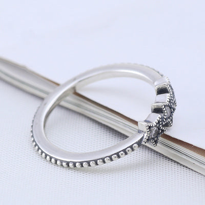 Anillo de Plata 925 Mujer Diseño Estelar con Circones Brillantes - Image 10