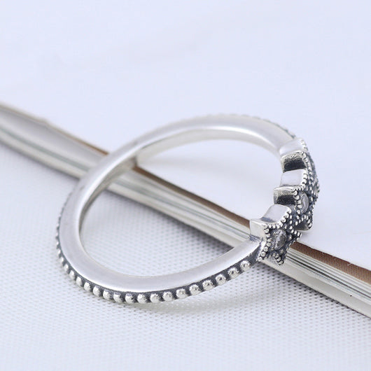 Anillo de Plata 925 Mujer Diseño Estelar con Circones Brillantes - Image 10