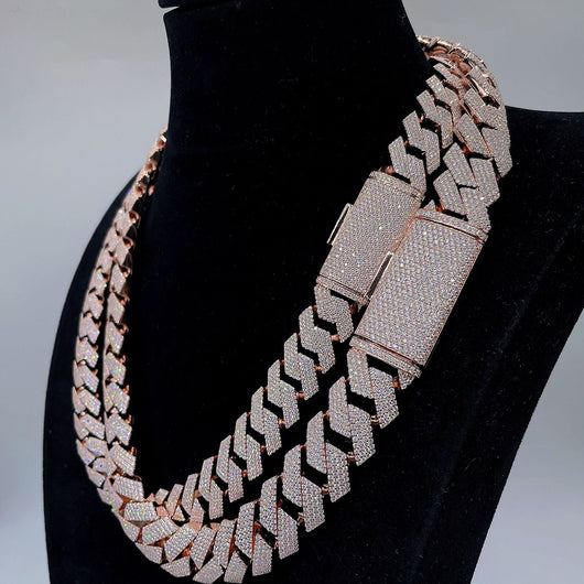 Cadena Cubana Moissanita Plata S925 - Collar de Lujo Brillante - Image 7