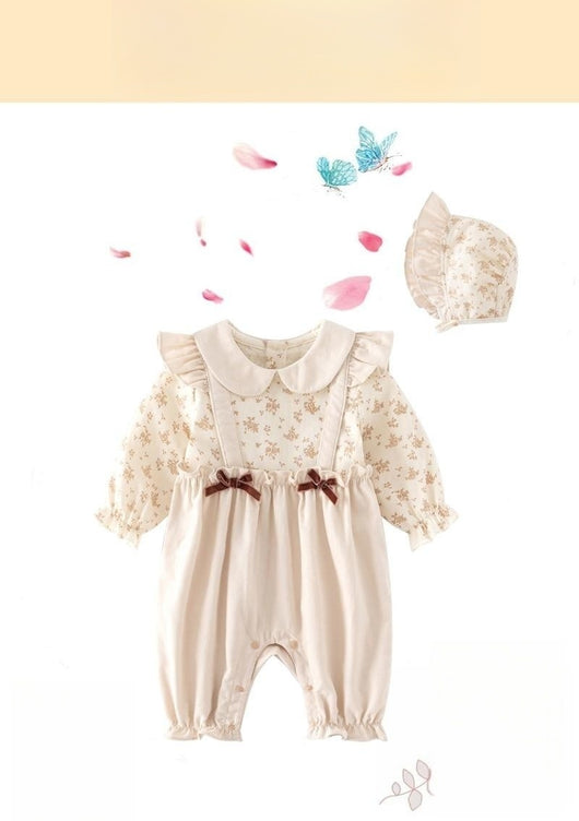 Mono Bebé Primavera Otoño - Enterizo Elegante Falso Dos Piezas para Niña - Image 7