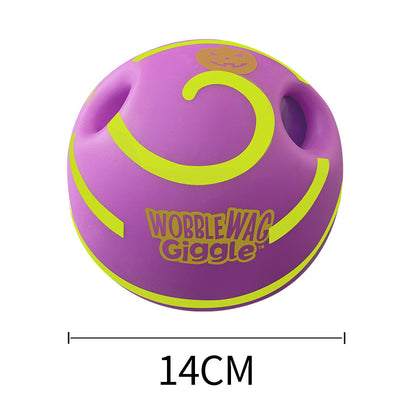 Yellow and green textured dog toy ball with food leakage holes, measuring 10cm in diameter. - Image 16