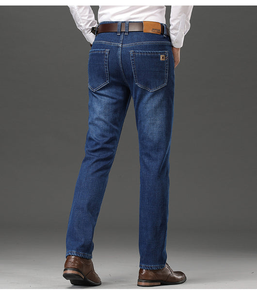 Jeans Rectos Holgados Gruesos para Hombre - Image 16