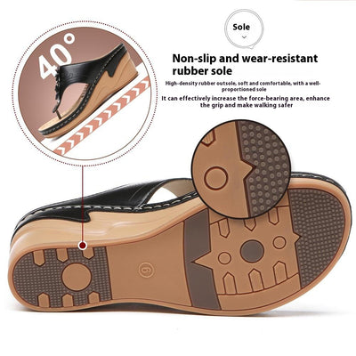 Pantuflas Tipo Chanclas con Plataforma Gruesa y Tacón Alto Antideslizantes - Image 18