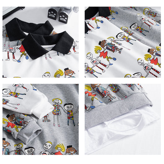 Camisa Infantil Coreana con Cuello Solapa - Manga Larga para Niño - Image 5