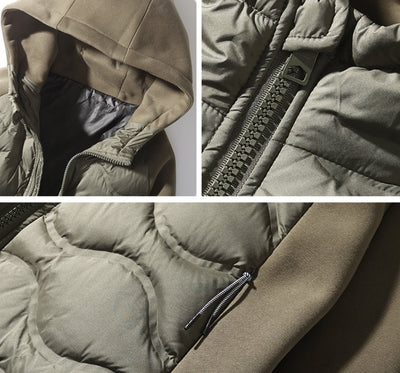 Chaqueta Acolchada Minimalista con Costuras de Contraste - Image 15
