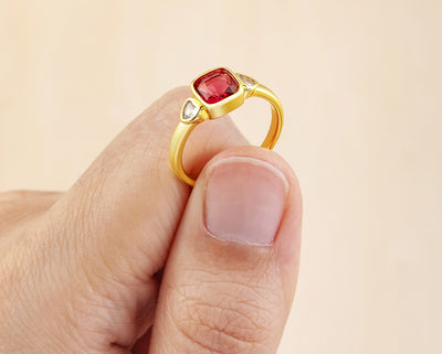 Anillo de Corazón con Diamantes Micro Pavé para Mujer - Image 10
