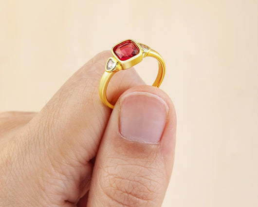 Anillo de Corazón con Diamantes Micro Pavé para Mujer - Image 10