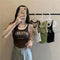 Camiseta Estampada con Letras para Verano