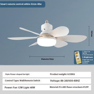 Ventilador de Techo con Luz LED Silencioso para Dormitorio y Sala - Image 6