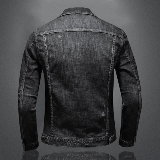 Camisa Denim Slim Fit Retro para Hombre - Image 2
