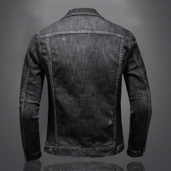 Camisa Denim Slim Fit Retro para Hombre