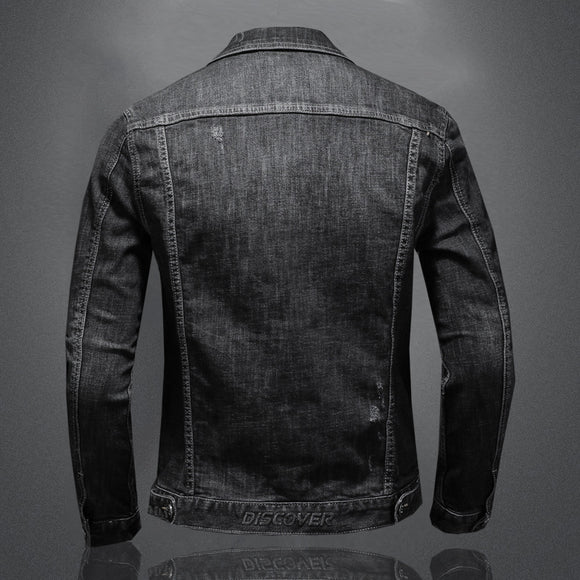 Camisa Denim Slim Fit Retro para Hombre