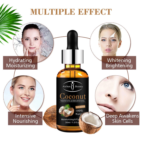 Sérum Facial de Coco Iluminador para Cutis Radiante