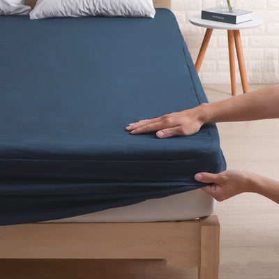 Protector de Cama Impermeable Anti-ácaros Color Sólido - Image 7