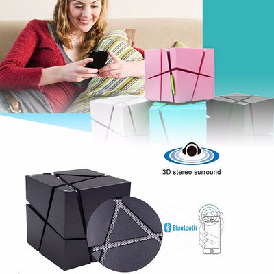 Parlante Bluetooth Cube con Luces LED Coloridas y Subwoofer - Image 12