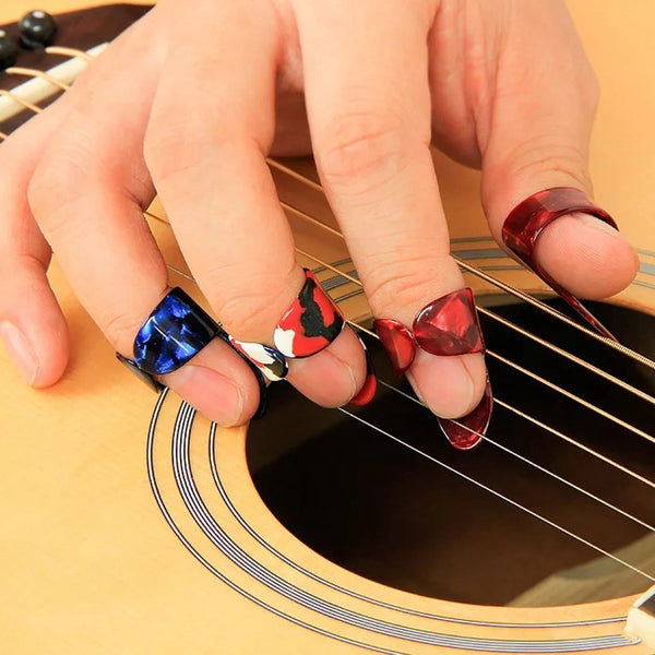 Púas para Guitarra y Dediles de Protección