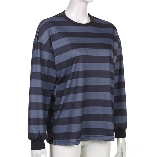Sudadera Rayada de Manga Larga para Mujer - Image 10