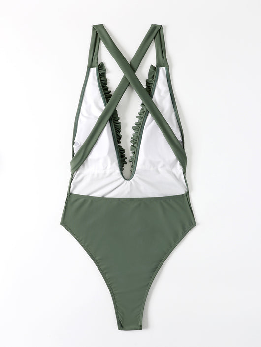 Traje de Baño Enterizo Elegante con Efecto Antihongos - Image 3