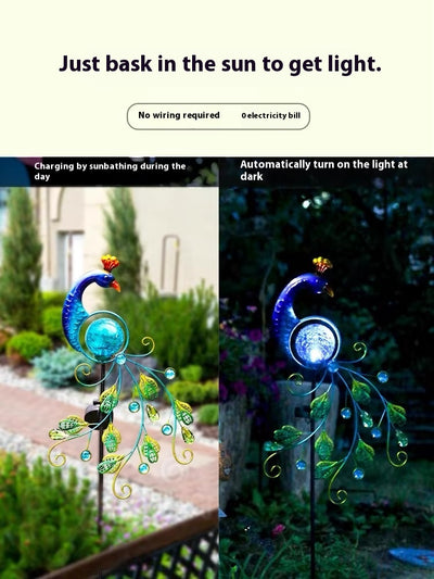 Lámpara Solar Decorativa Pavo Real para Jardín - Image 10