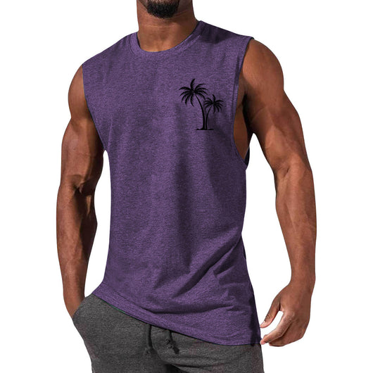 Camiseta Deportiva sin Mangas Hombre Suelta Verano - Image 21