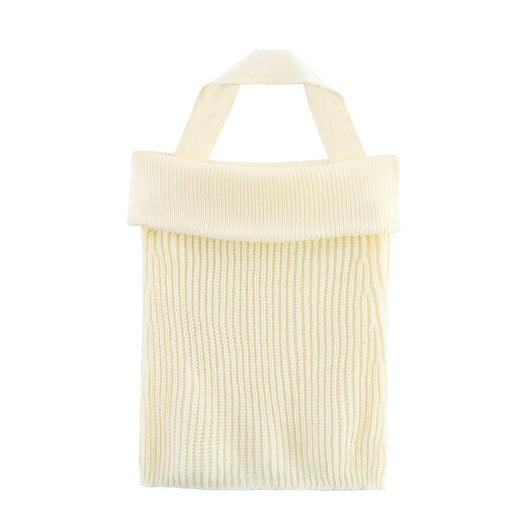 Top Tejido sin Espalda con Cuello Colgante - Colores Lisos Verano - Image 19