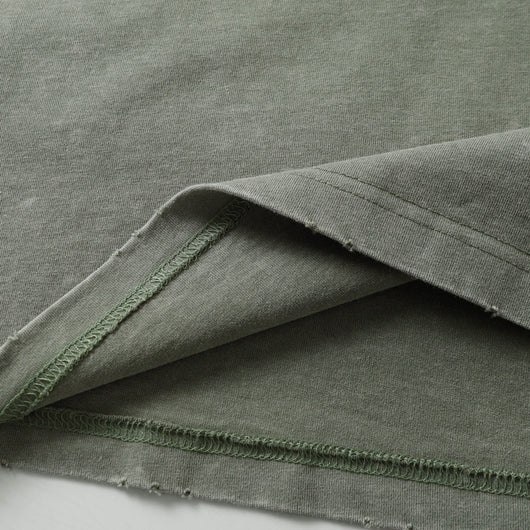 Camiseta Oversized Efecto Gastado con Costuras de Diseño - Image 19
