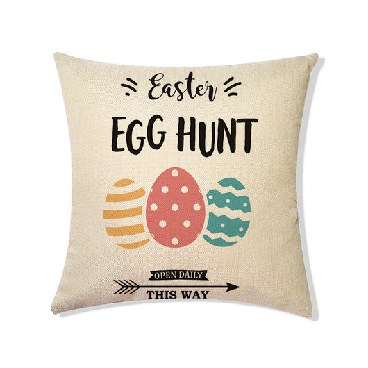 Almohada Decorativa de Lino para Pascua - Sofá y Dormitorio - Image 10