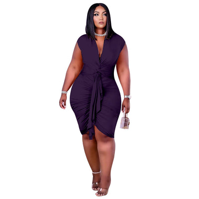Jumpsuit Ejecutivo de Seda Láctea para Mujer - Talla Grande - Image 8