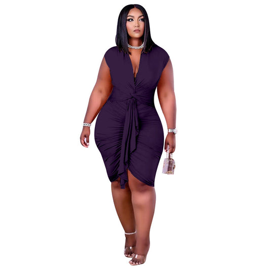 Jumpsuit Ejecutivo de Seda Láctea para Mujer - Talla Grande - Image 8