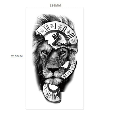 Tatuaje Temporal Transferible - Patrón Animal Tigre y León Media Manga - Image 66