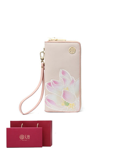Billetera Étnica de Cuero con Estampado y Cierre para Mujer - Image 10